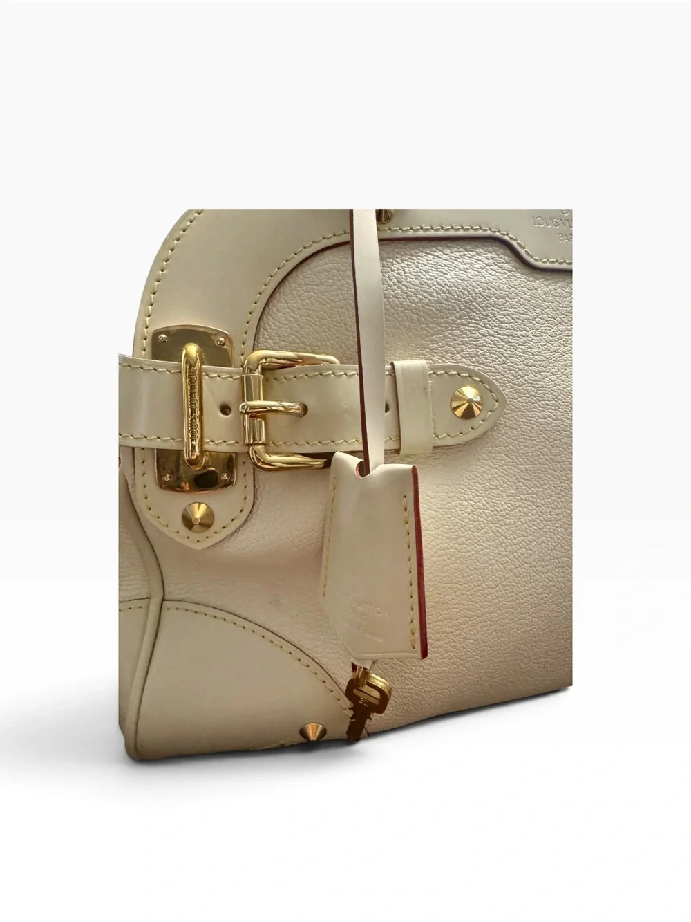 Louis Vuitton Suhali Le Radieux in Blanc lock & Keys-Authentic